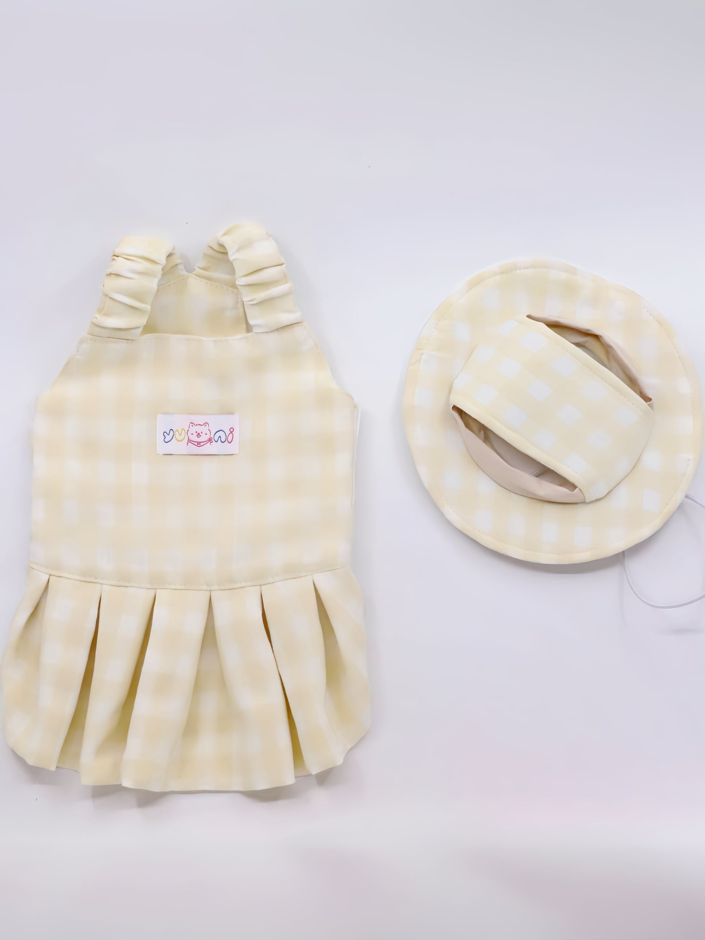 Yellow Picnic dress for pet